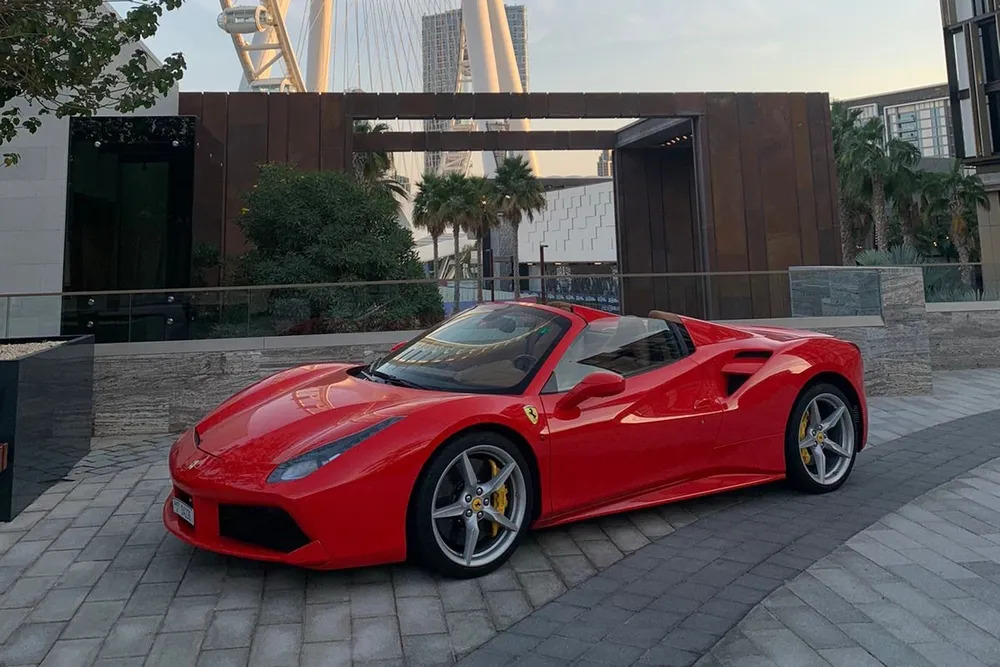 Ferrari Spider 488 in Dubai